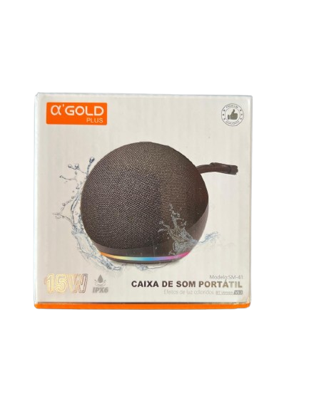 Caixa de Som Portátil α'GOLD SM-41 15W