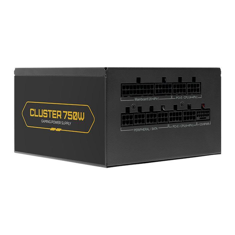 Fonte Pichau Cluster, 750W, PCIe 5.0, Full Modular, Cybenetics Gold, Preto, PG-CL750-BK01 Produto Disponível Sku: PG-CL750-BK01