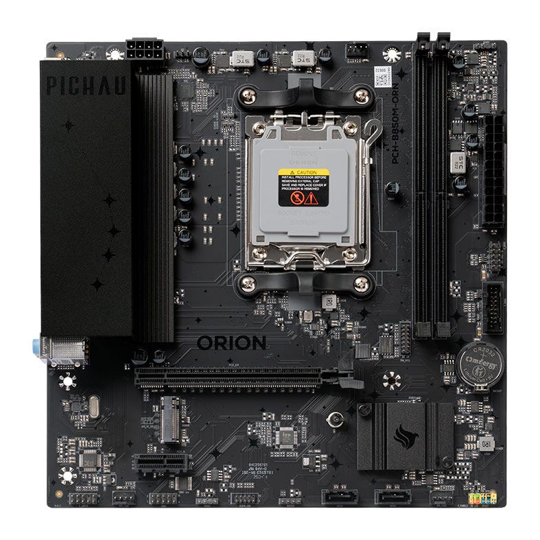 Placa Mae Pichau Orion, DDR5, Socket AMD AM5, M-ATX, Chipset AMD B850, PCH-B850M-ORN