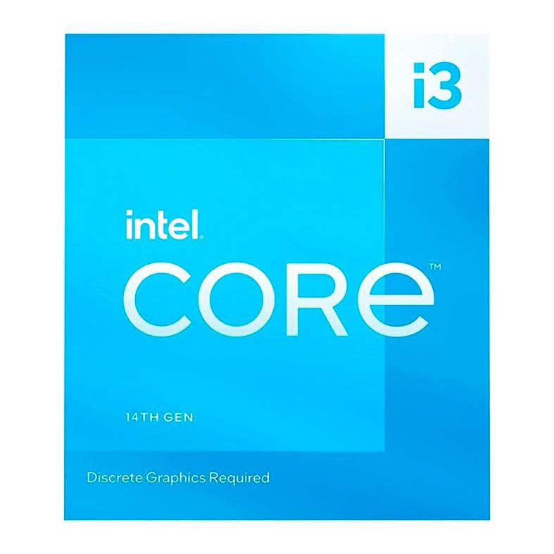 Processador Intel Core i3-14100F, 4-Core, 8-Threads, 3.5GHz (4.7GHz Turbo), Cache 12MB, LGA1700, BX8071514100F-BR