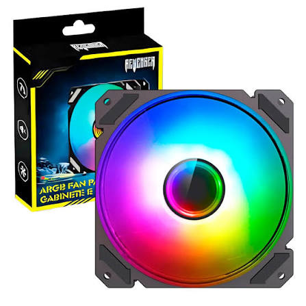 Cooler Para Gabinete 120mm 12cm ARGB Revenger 3 Pinos
