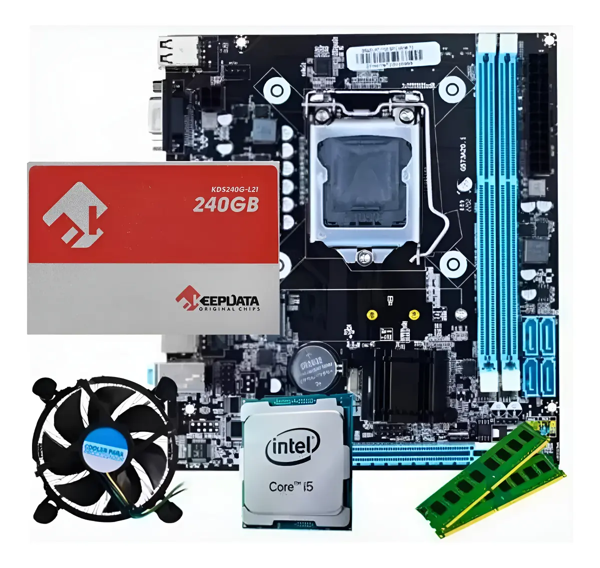 Kit Intel Core I5 4570 + Placa H81 + Ssd 240gb + 16gb Ddr3